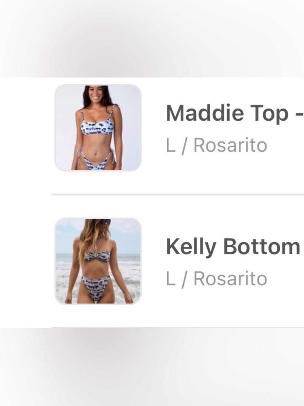 Skatie Rosarito Bikini Set - White and Black